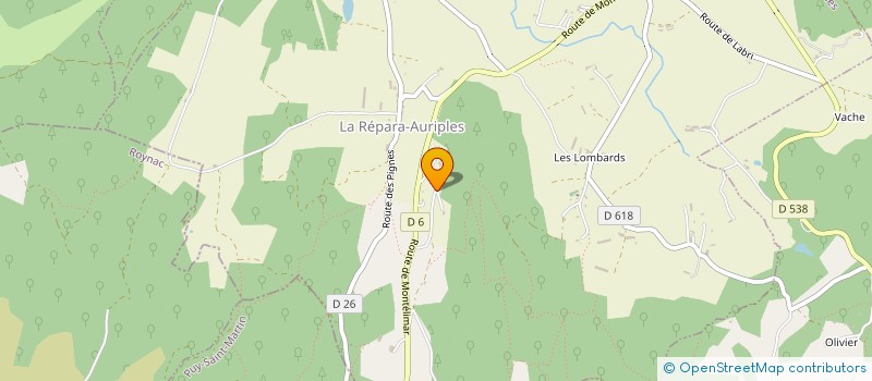 localisation de l'entreprise ANDRIOT / ESTEVE / ZIADI  LA REPARA-AURIPLES