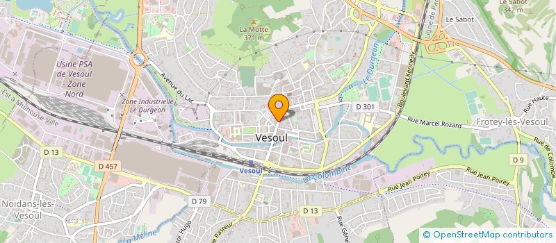 localisation de l'entreprise ANDRIOT OPTIQUE à VESOUL