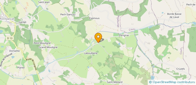 localisation de l'entreprise ANDROCLES  MONTPEZAT