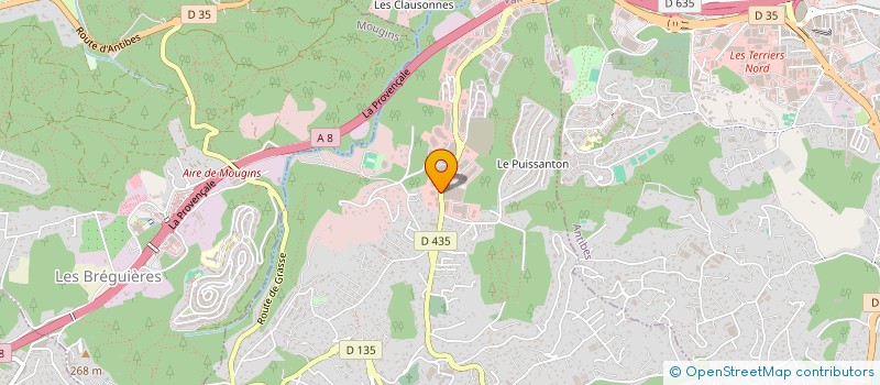 localisation de l'entreprise ANDROFER  VALLAURIS