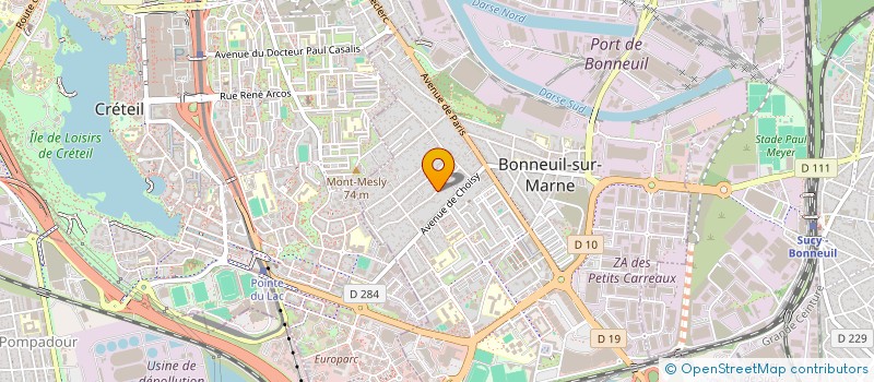 localisation de l'entreprise ANDROMACH à BONNEUIL-SUR-MARNE