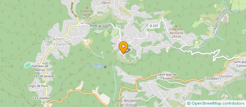 localisation de l'entreprise ANDROMAQUE  LES ADRETS-DE-L'ESTEREL