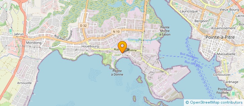 localisation de l'entreprise ANDROMEDE 1  BAIE-MAHAULT