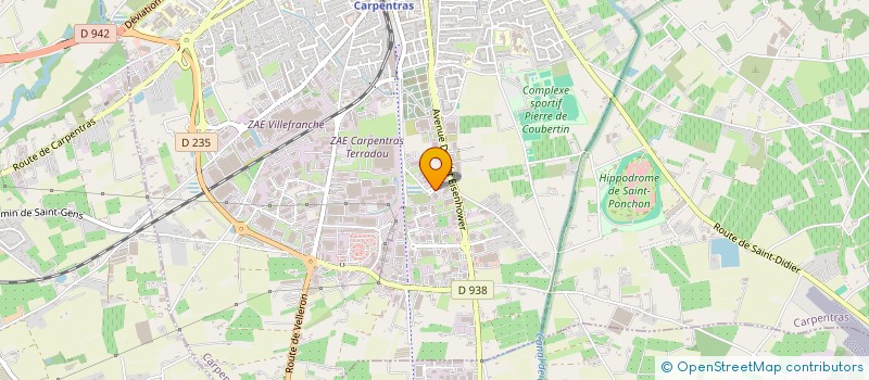 localisation de l'entreprise ANDROMEDE à CARPENTRAS