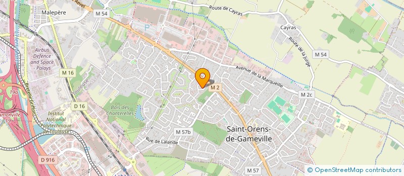 localisation de l'entreprise ANDROMEDE  TOULOUSE