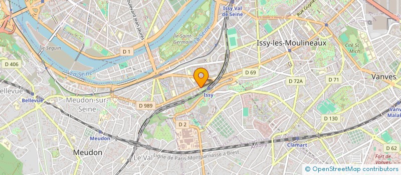 localisation de l'entreprise ANDROMEDE à ISSY-LES-MOULINEAUX