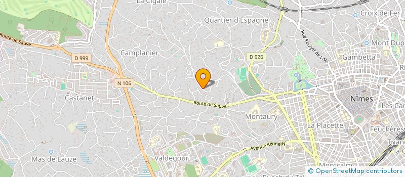 localisation de l'entreprise ANDROMEDE  NIMES