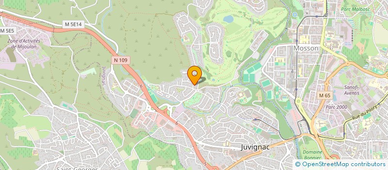 localisation de l'entreprise ANDROMEDE  JUVIGNAC