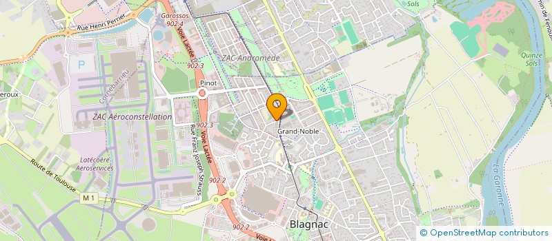 localisation de l'entreprise ANDROMEDE à BLAGNAC