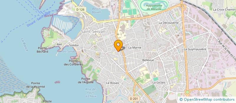 localisation de l'entreprise ANDROMEDE  SAINT-MALO