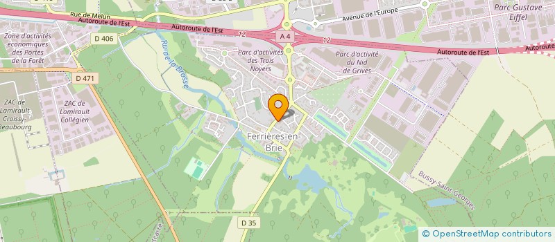 localisation de l'entreprise ANDROMEDE  FERRIERES-EN-BRIE