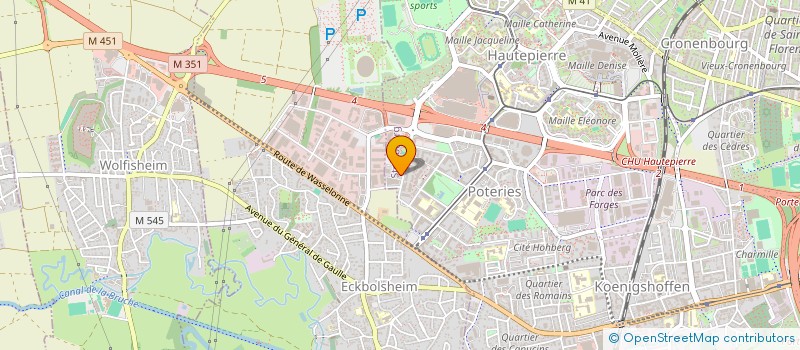localisation de l'entreprise ANDROMEDE PRODUCTION à STRASBOURG