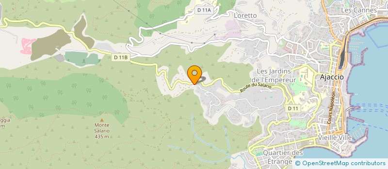 localisation de l'entreprise ANDROMEDEA à AJACCIO