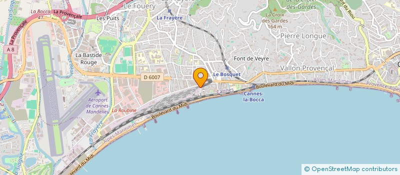 localisation de l'entreprise ANDROS à CANNES