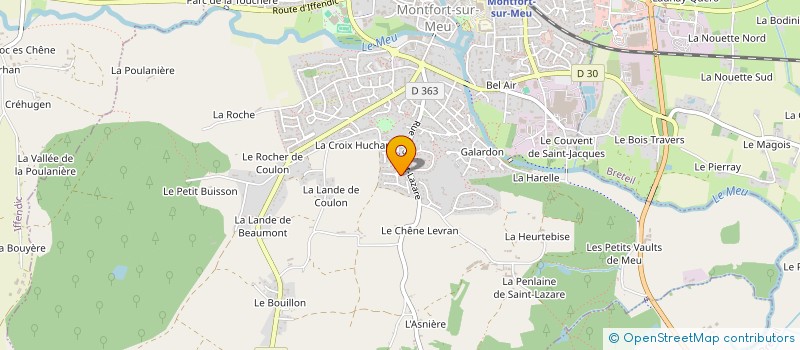 localisation de l'entreprise ANDROS  MONTFORT-SUR-MEU