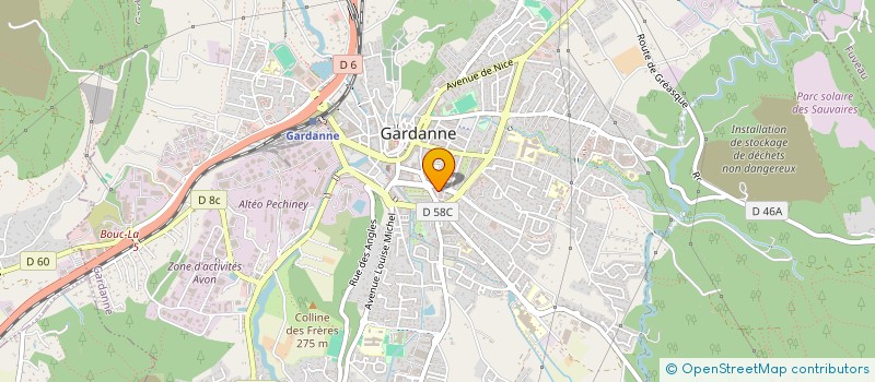 localisation de l'entreprise ANDROU à GARDANNE