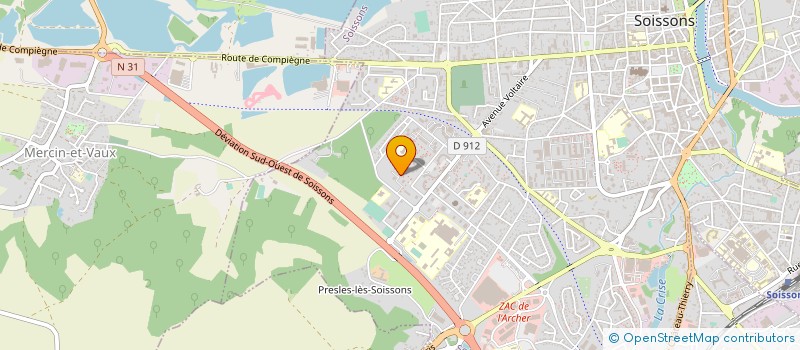 localisation de l'entreprise ANDROU SERVICES à SOISSONS
