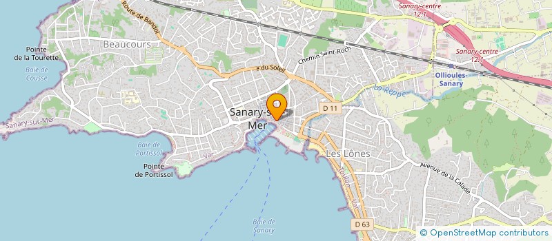 localisation de l'entreprise ANDROUPS AUDITION à SANARY-SUR-MER