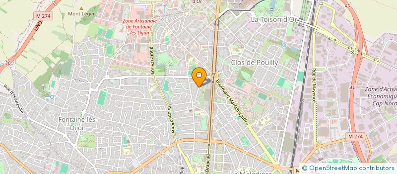 localisation de l'entreprise ANDRZEJEWSKI JULIE LOCATION à DIJON