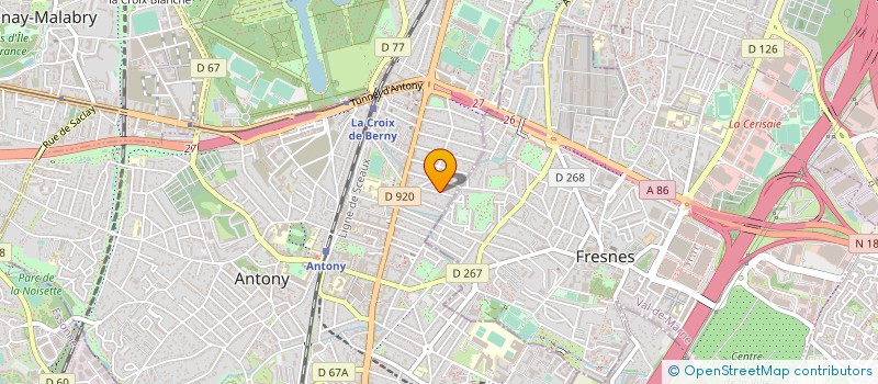 localisation de l'entreprise ANDSOFT92 à ANTONY
