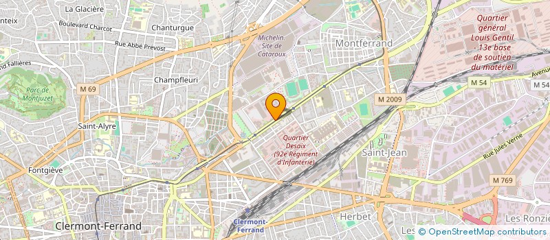 localisation de l'entreprise ANDURAS ANDROLOGIE UROLOGIE ASSOCIATION  CLERMONT-FERRAND