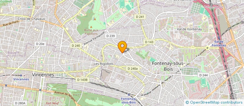localisation de l'entreprise ANDURO NEGOCE INTERNATIONAL à FONTENAY-SOUS-BOIS
