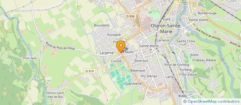 localisation de l'entreprise ANDURTE 2 BNB  OLORON-SAINTE-MARIE