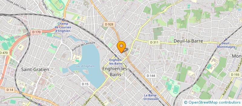 localisation de l'entreprise ANDVAL à ENGHIEN LES BAINS