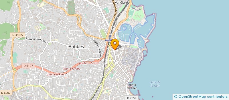 localisation de l'entreprise ANDY SWANN VOYAGE à ANTIBES
