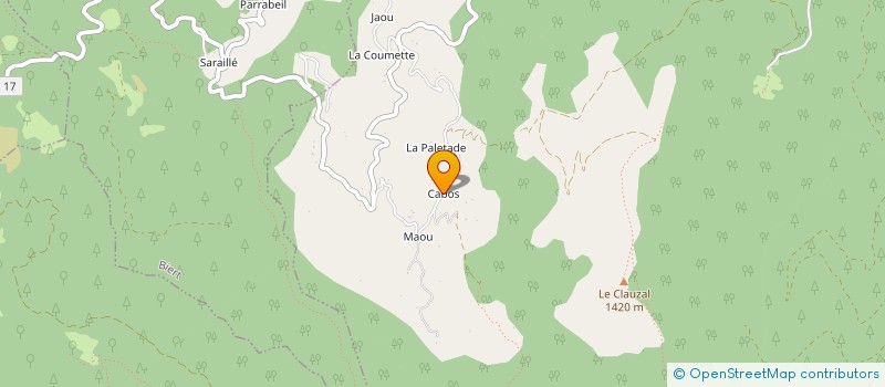 localisation de l'entreprise ANDYA à MASSAT