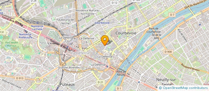 localisation de l'entreprise ANDYMION à COURBEVOIE
