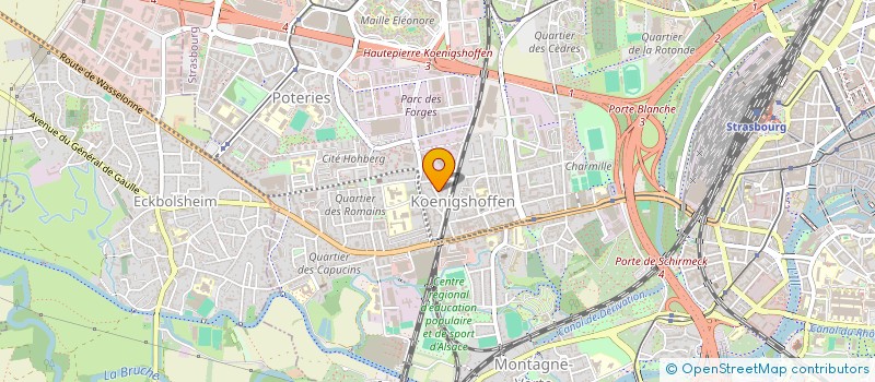 localisation de l'entreprise ANE DE FER à STRASBOURG