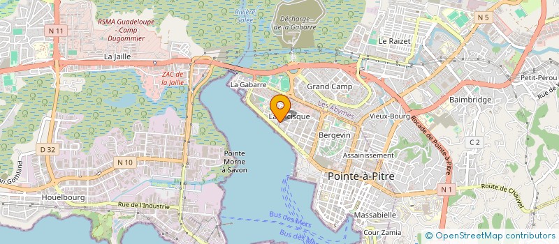 localisation de l'entreprise ANEA REGION ANTILLES GUYANE à POINTE-A-PITRE