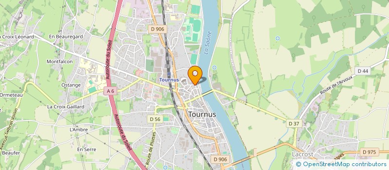 localisation de l'entreprise ANEAMO 2  TOURNUS