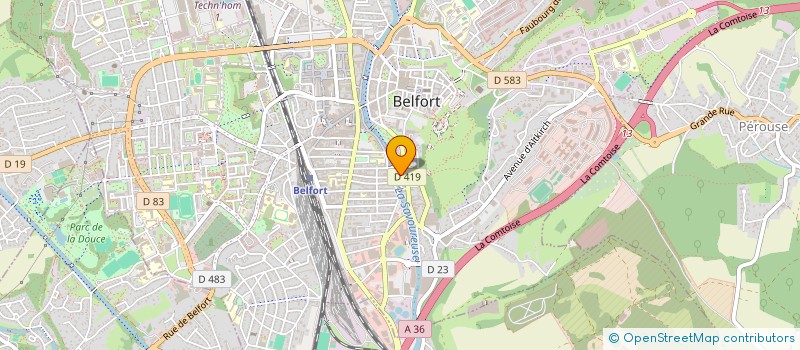 localisation de l'entreprise ANED à BELFORT