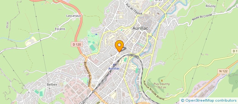 localisation de l'entreprise ANEF CANTAL à AURILLAC