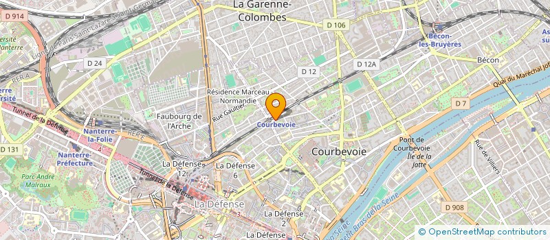 localisation de l'entreprise ANEF ILE DE FRANCE OUEST à COURBEVOIE