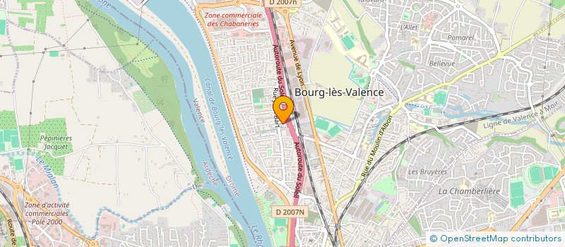 localisation de l'entreprise ANEF VALLEE DU RHONE à BOURG-LES-VALENCE