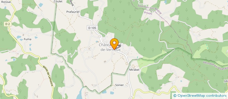 localisation de l'entreprise ANEJA  CHATEAUNEUF-DE-VERNOUX