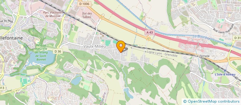 localisation de l'entreprise ANEL ET CIE  VAULX-MILIEU