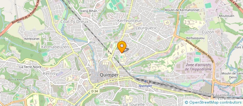 localisation de l'entreprise ANEL SOLUTIONS RH à QUIMPER