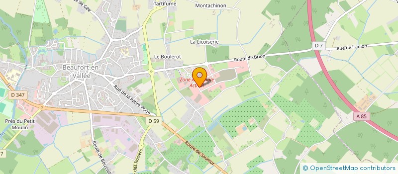 localisation de l'entreprise ANELEC à BEAUFORT-EN-ANJOU