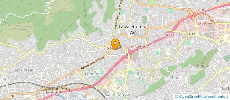localisation de l'entreprise ANELIS à TOULON