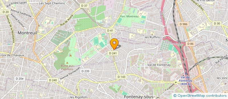 localisation de l'entreprise ANELYS COIFFURE à FONTENAY-SOUS-BOIS