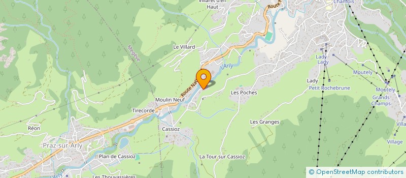 localisation de l'entreprise ANEMA à MEGEVE