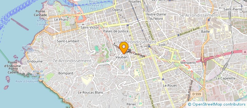 localisation de l'entreprise ANEMARI à MARSEILLE