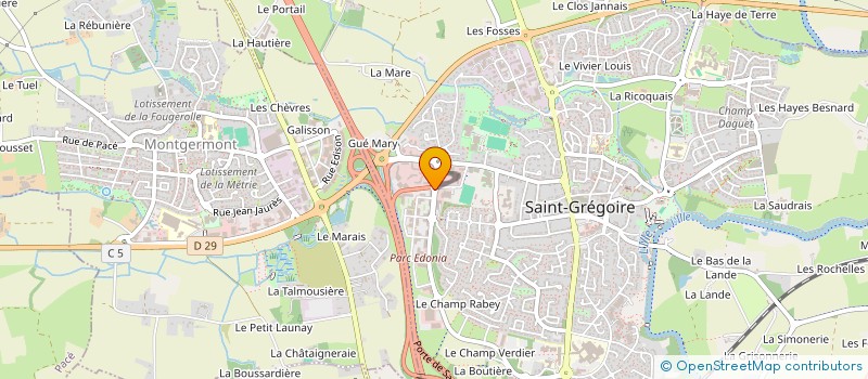 localisation de l'entreprise ANEMCA à SAINT-GREGOIRE