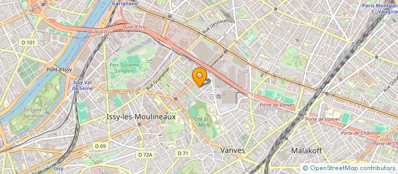 localisation de l'entreprise ANEMOA à ISSY-LES-MOULINEAUX