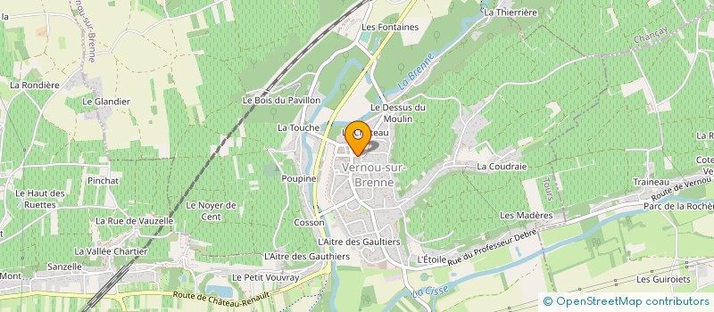 localisation de l'entreprise ANEMONE 37 à VERNOU-SUR-BRENNE