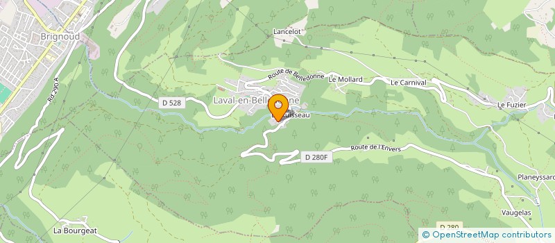 localisation de l'entreprise ANEMONE  LAVAL-EN-BELLEDONNE